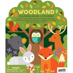 Kleurboek met stickers - Bos