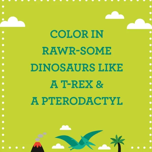 Kleurboek met stickers - Dinosaurussen