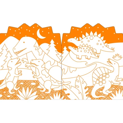 Kleurboek met stickers - Dinosaurussen
