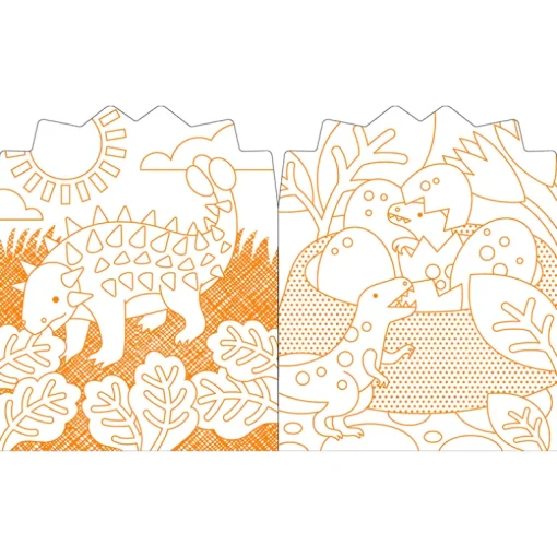 Kleurboek met stickers - Dinosaurussen