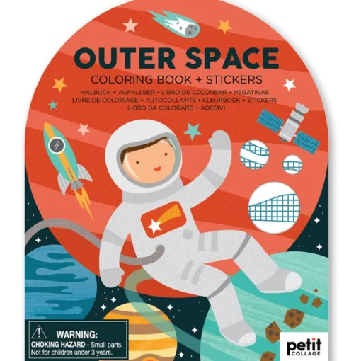 Kleurboek met stickers - Outer Space