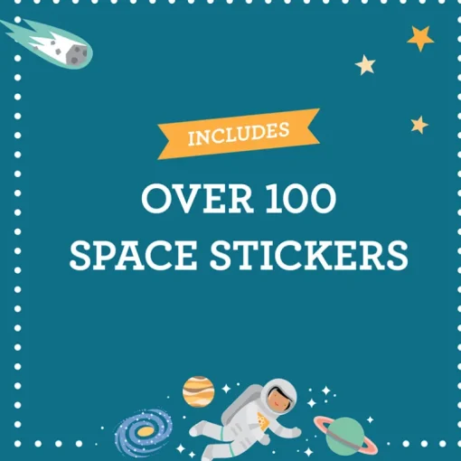 Kleurboek met stickers - Outer Space