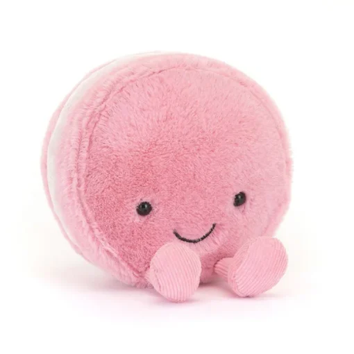 Knuffel Amuseables Mia Macaron Framboise - 12 cm