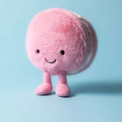 Knuffel Amuseables Mia Macaron Framboise - 12 cm