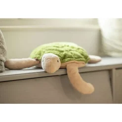 Knuffel Grote Schildpad Fir Green warmteknuffel - 52 cm