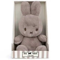 Knuffel konijn Cozy Miffy Taupe In Giftbox - 23 cm