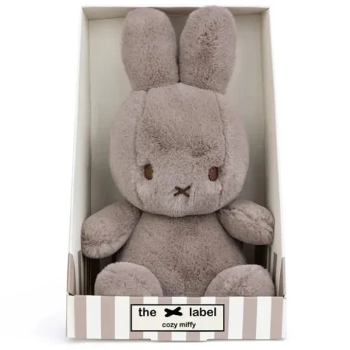 Knuffel konijn Cozy Miffy Taupe In Giftbox - 23 cm