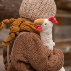 Knuffel met warmtekussen Cuddly Animal Chicken Small White -