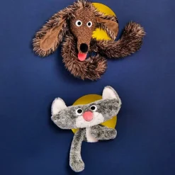 Knuffel Platte Kat - 37 cm