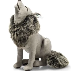 Knuffel Wolf Best Of Selection Howling Wolf Light Brown - 38 cm