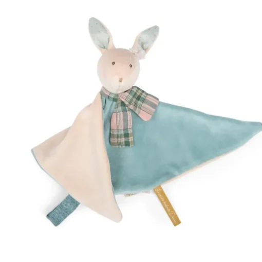 Knuffeldoek Konijn Blauw - La petite école de danse