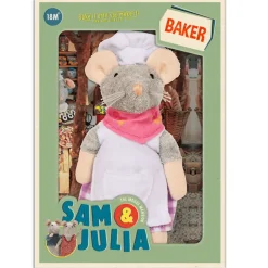 Knuffelmuis Bakker - 13 cm