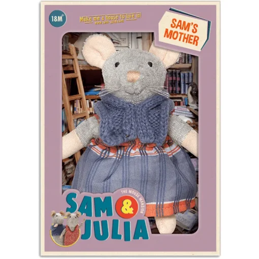 Knuffelmuis Sam's moeder - 12 cm