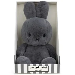 Konijn Nijntje Cozy Miffy Grey In Giftbox - 23 cm