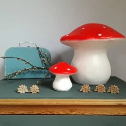 Lamp Paddenstoel - Medium Rood