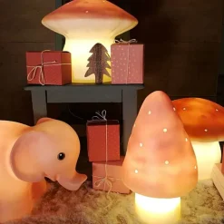 Lamp Paddenstoel Klein - Oud Roze