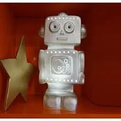 Lamp Robot Zilver
