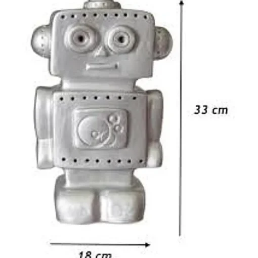 Lamp Robot Zilver