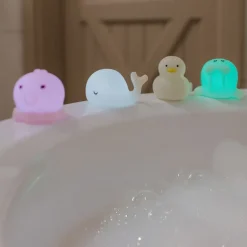 Lichtgevend badspeelgoed Sea Kit - set van 4 dieren