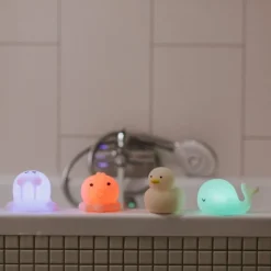 Lichtgevend badspeelgoed Sea Kit - set van 4 dieren
