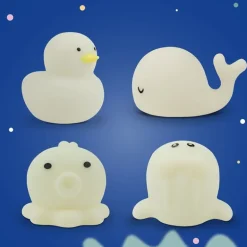 Lichtgevend badspeelgoed Sea Kit - set van 4 dieren