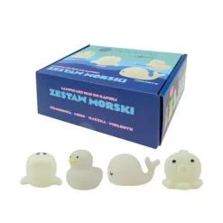 Lichtgevend badspeelgoed Sea Kit - set van 4 dieren