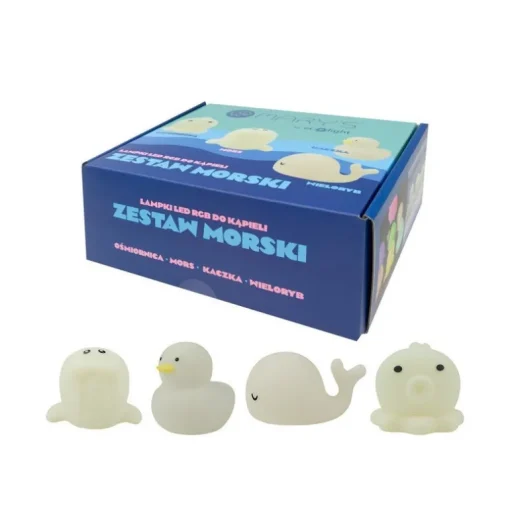 Lichtgevend badspeelgoed Sea Kit - set van 4 dieren