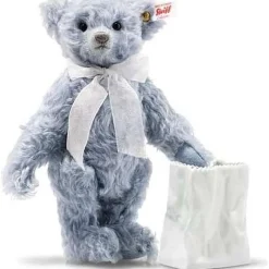 Lily Teddy Bear With Vase, Azure