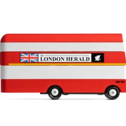 London Bus (L300) 13,3X4,1X4,6Cm, Wooden Diecast, In Giftbox,