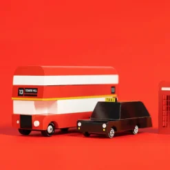 London Bus (L300) 13,3X4,1X4,6Cm, Wooden Diecast, In Giftbox,