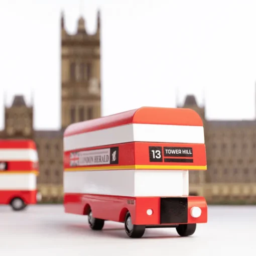 London Bus (L300) 13,3X4,1X4,6Cm, Wooden Diecast, In Giftbox,