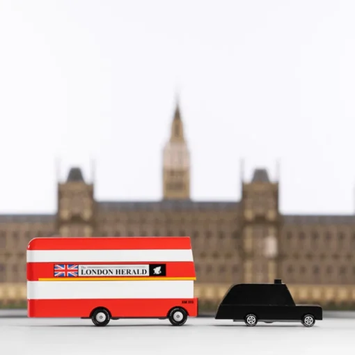 London Bus (L300) 13,3X4,1X4,6Cm, Wooden Diecast, In Giftbox,