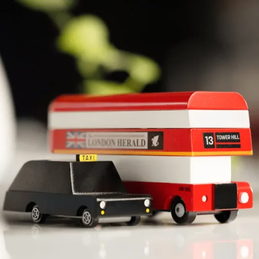 London Bus (L300) 13,3X4,1X4,6Cm, Wooden Diecast, In Giftbox,
