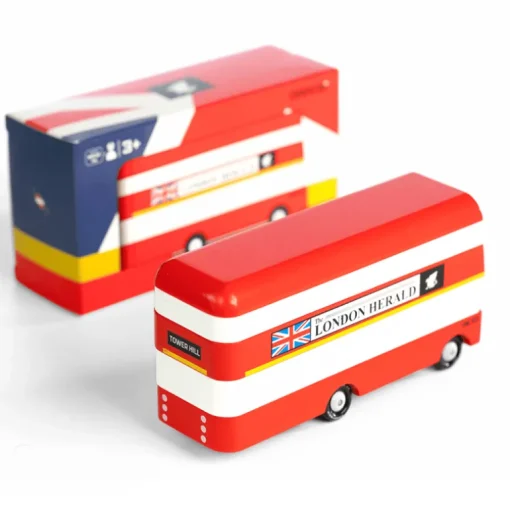 London Bus (L300) 13,3X4,1X4,6Cm, Wooden Diecast, In Giftbox,