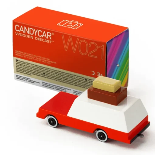 Luggage Wagon (W021) 8,4X4,1X3Cm, Wooden Diecast, Magnetic, In