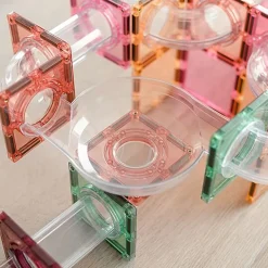Magnetisch Speelgoed Knikkerbaan Pastel Ball Run Expansion Pack | Set van 80