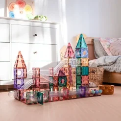 Magnetische Knikkerbaan Pastel Ball Run Pack | Set van 106