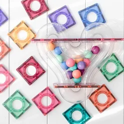 Magnetische Knikkerbaan Pastel Ball Run Pack | Set van 106