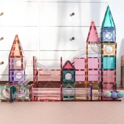 Magnetische Knikkerbaan Pastel Ball Run Pack | Set van 106