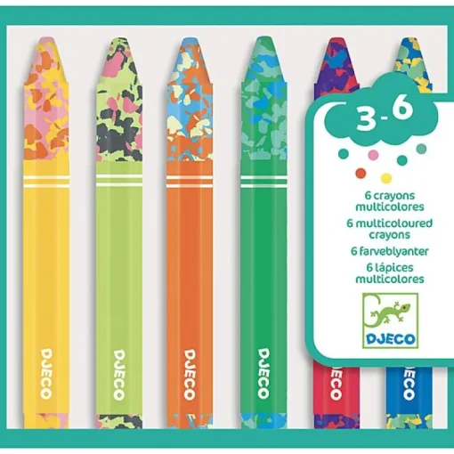 Meerkleurige wasco's - set van 6