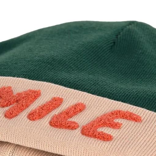 Merino Beanie Little Gang Smile Ocean Green/Light