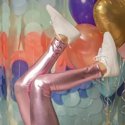 Metallic Pink Love Life Leggings