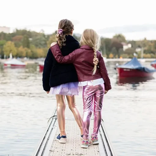 Metallic Pink Love Life Leggings
