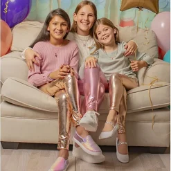 Metallic Pink Love Life Leggings