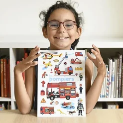 Mini Discovery Poster + 30 Stickers Fireman | 3-8 Jaar