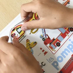 Mini Discovery Poster + 30 Stickers Fireman | 3-8 Jaar