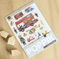 Mini Discovery Poster + 30 Stickers Fireman | 3-8 Jaar