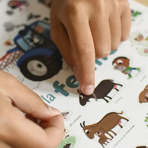 Mini Discovery Poster + 27 Stickers Farm | 3-8 Jaar