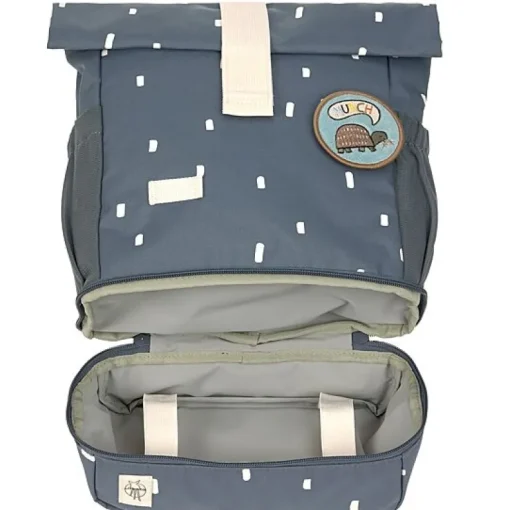 Mini Rolltop Rugzak | Happy Prints Midnight Blue