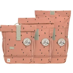 Mini Rolltop Rugzak | Happy Prints Caramel